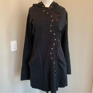 Mishu Hooded Sweatshirt with Grommet Detail